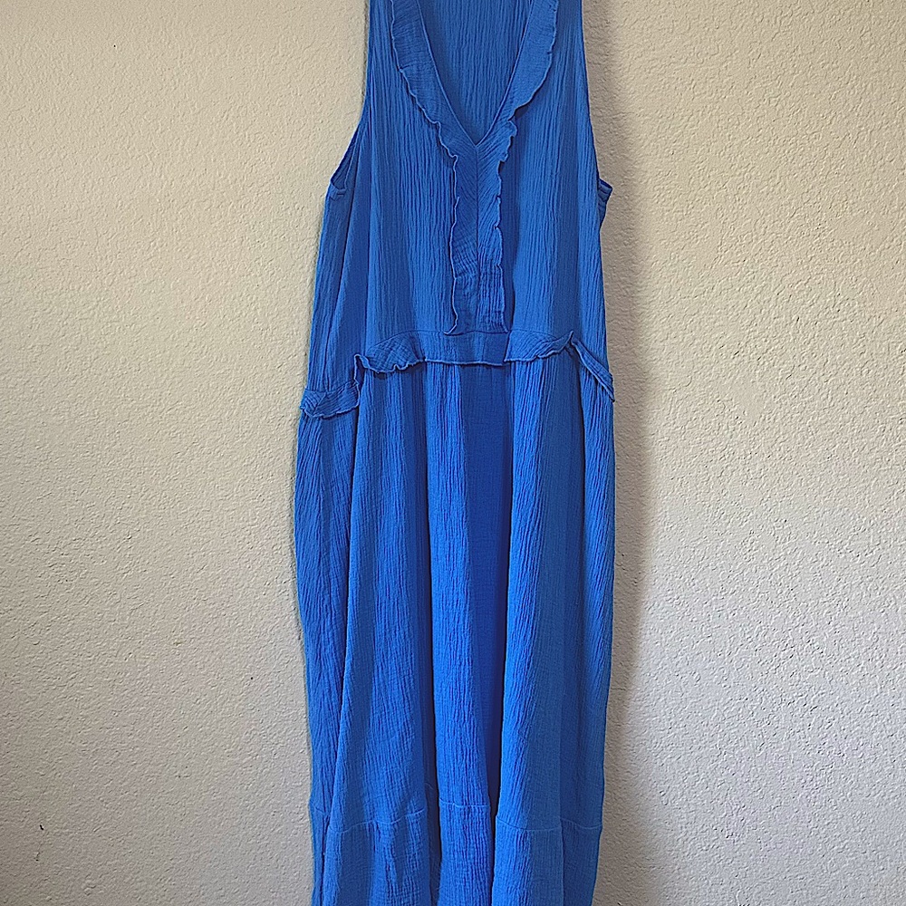 Summer Dear John Sky Blue Textured Dress